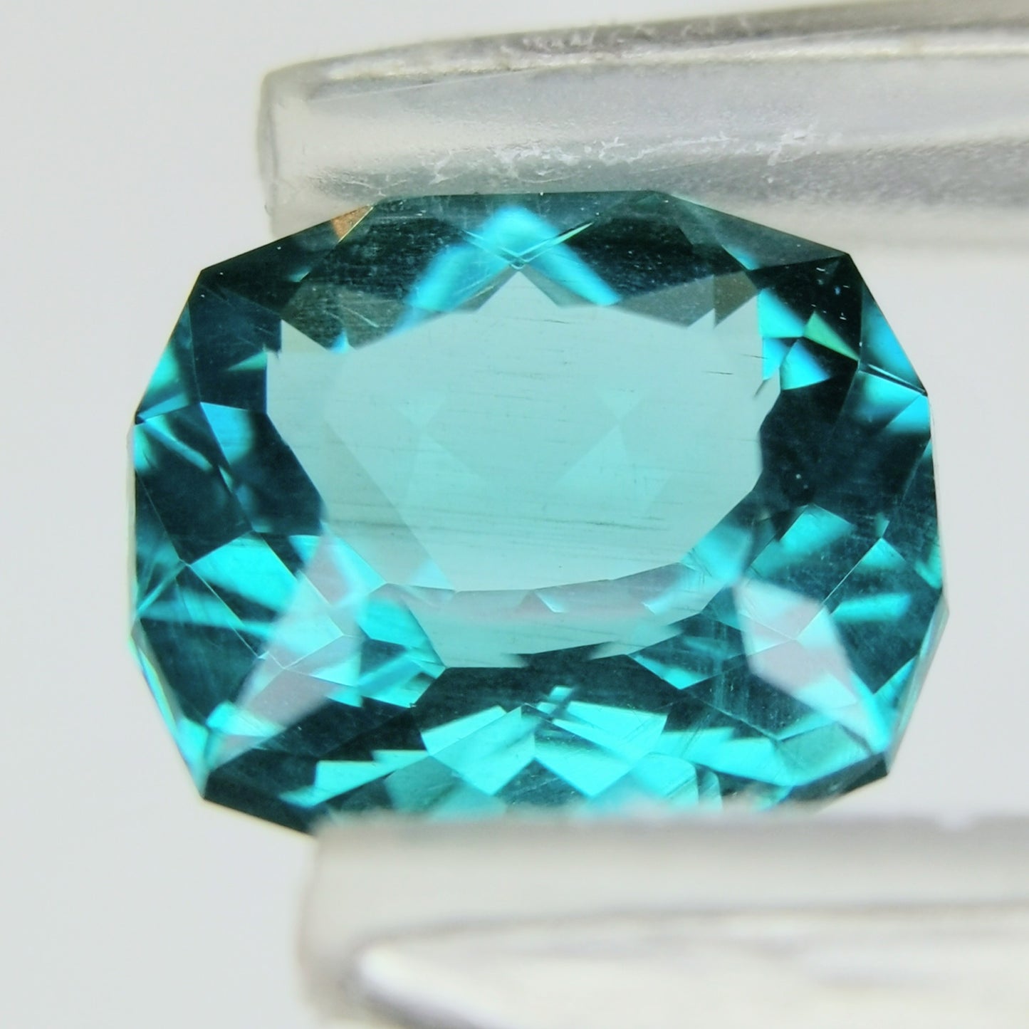【お客さま専用】アパタイト 1.724ct★カット難易度高い石種を抜群のカットで仕上げた海のようなグリニッシュブルー