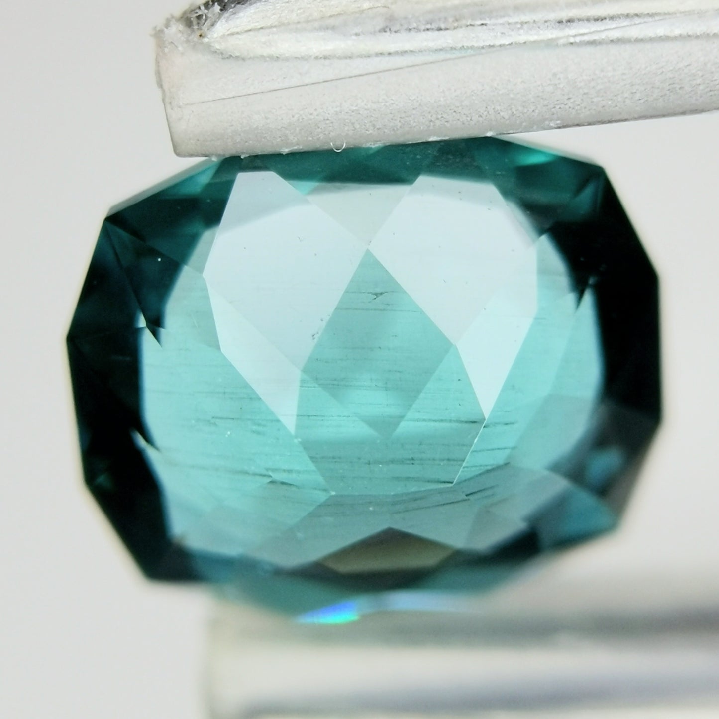 【お客さま専用】アパタイト 1.724ct★カット難易度高い石種を抜群のカットで仕上げた海のようなグリニッシュブルー