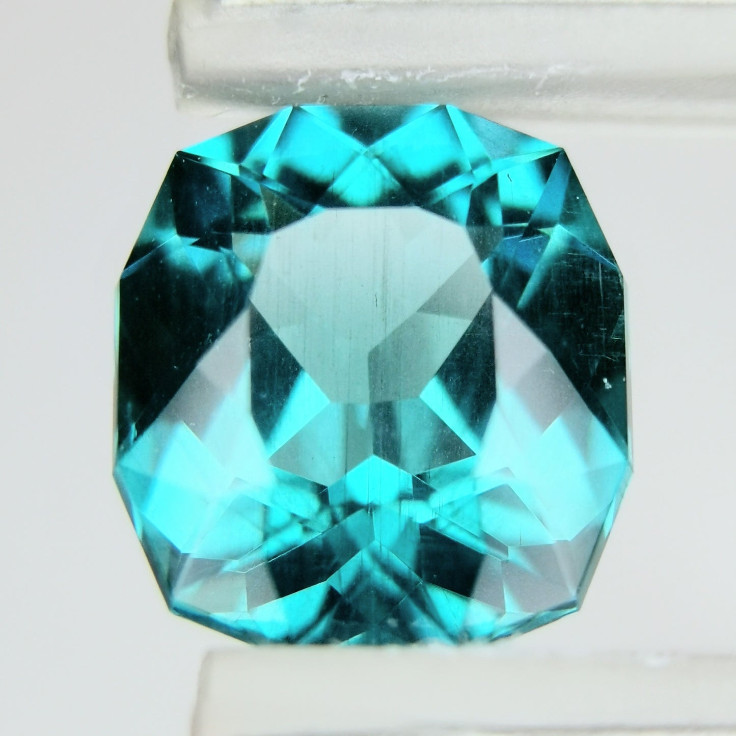 【お客さま専用】アパタイト 1.724ct★カット難易度高い石種を抜群のカットで仕上げた海のようなグリニッシュブルー