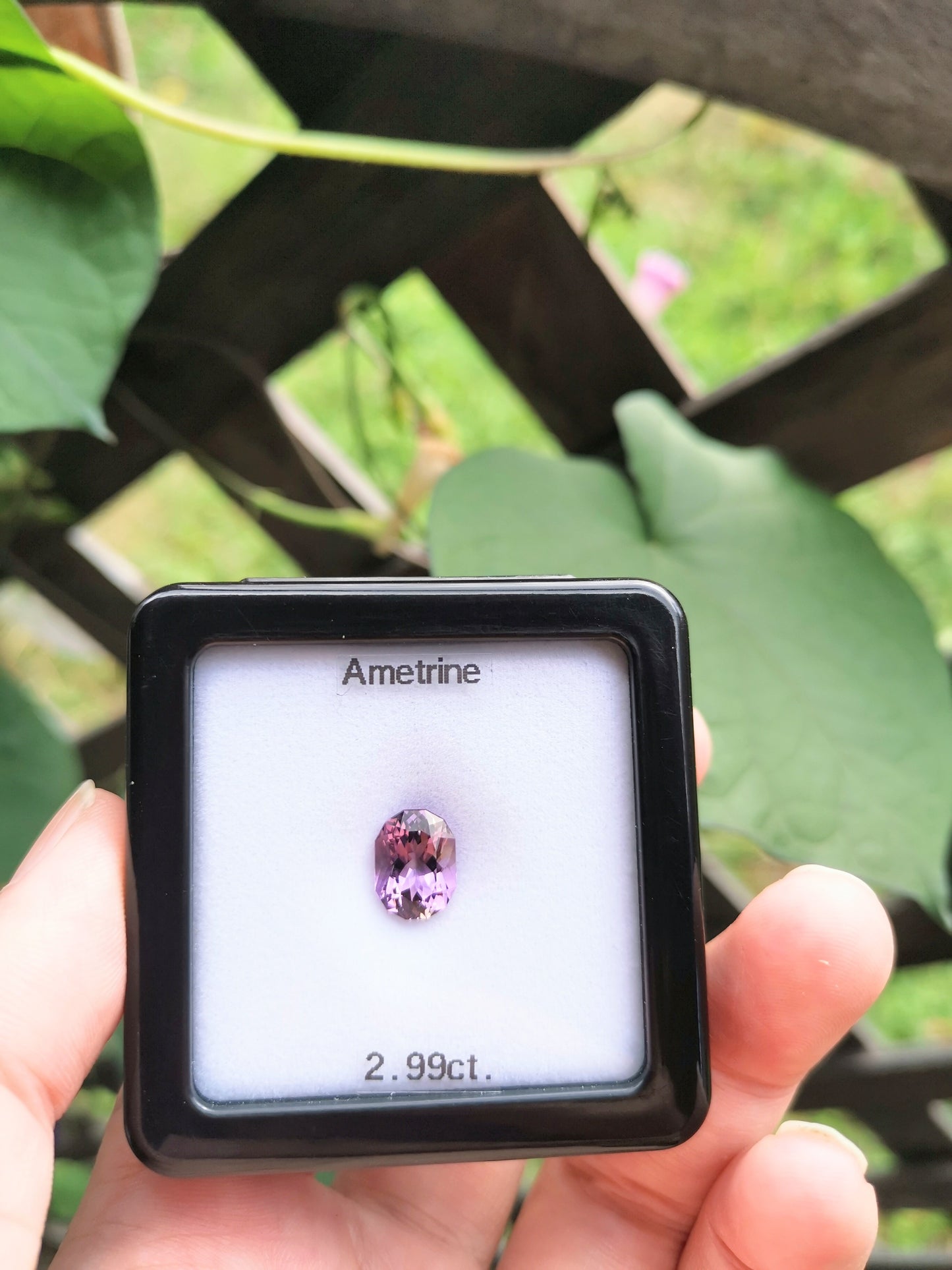 黄色の入り方が面白い、紫多めの一石 / アメトリン 2.99ct