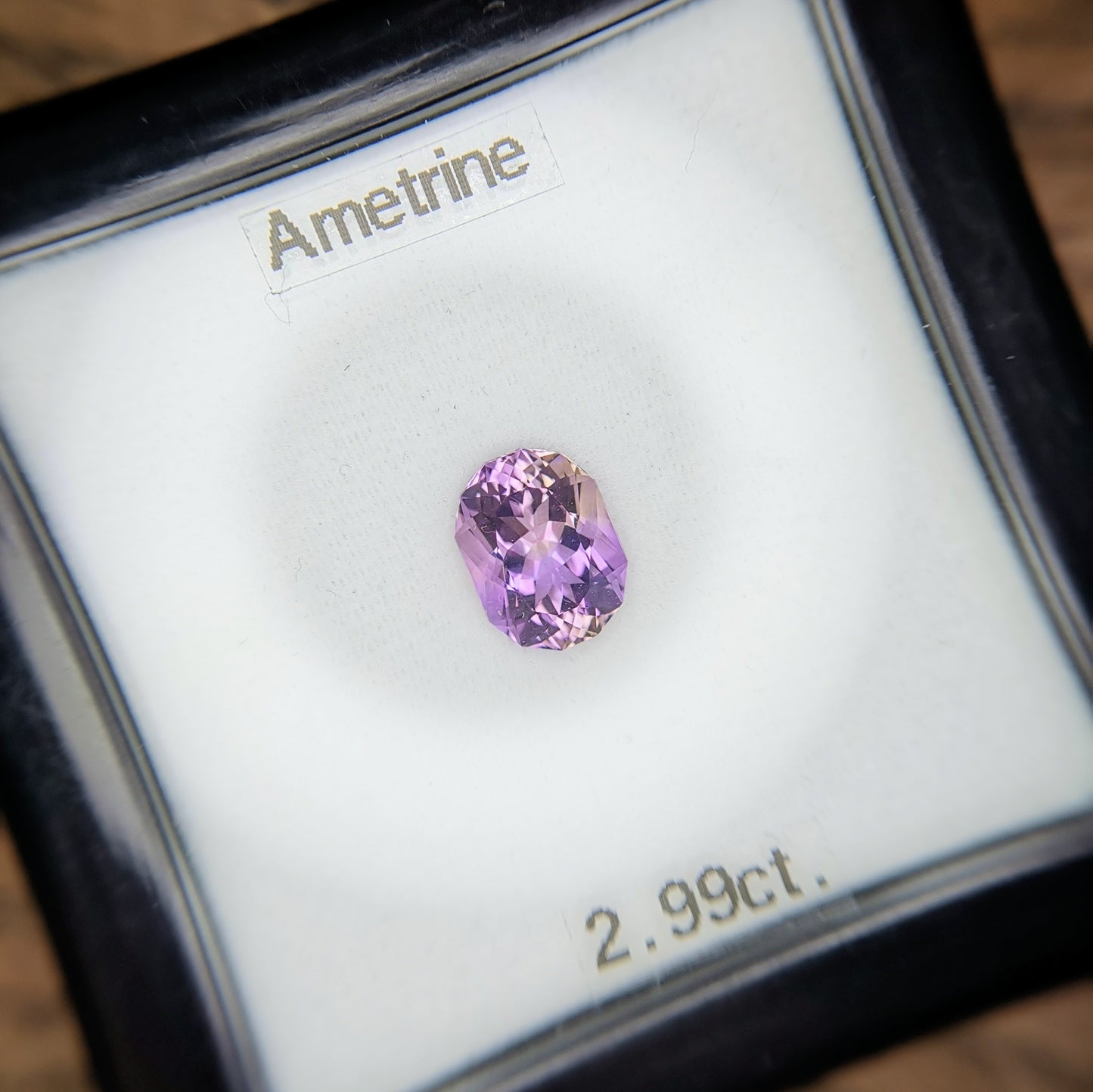 黄色の入り方が面白い、紫多めの一石 / アメトリン 2.99ct