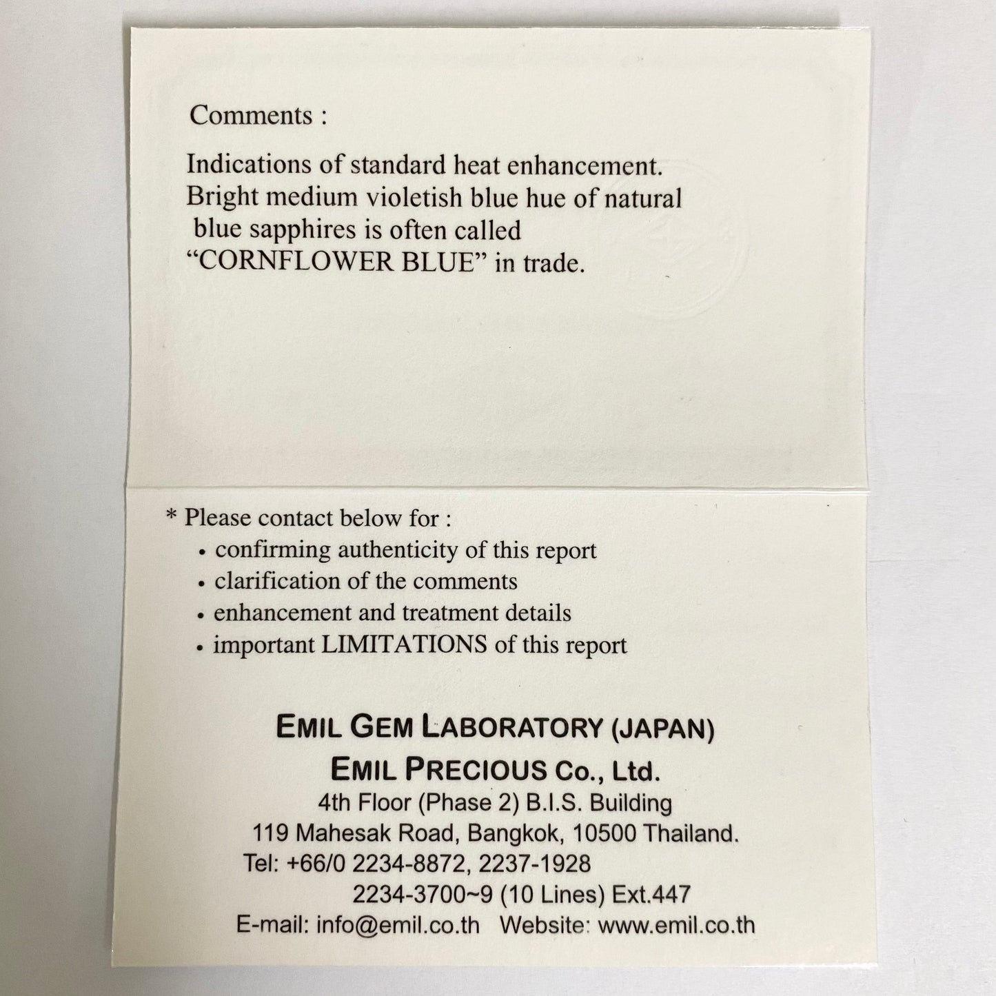 コーンフラワーブルーサファイア2.237ct★ど真ん中コーンフラワーブルーのトッピンで完璧なカット