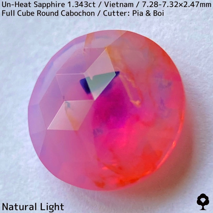 【お客さま専用】非加熱パーティカラーサファイア1.343ct★コランダムフォーカスプライス