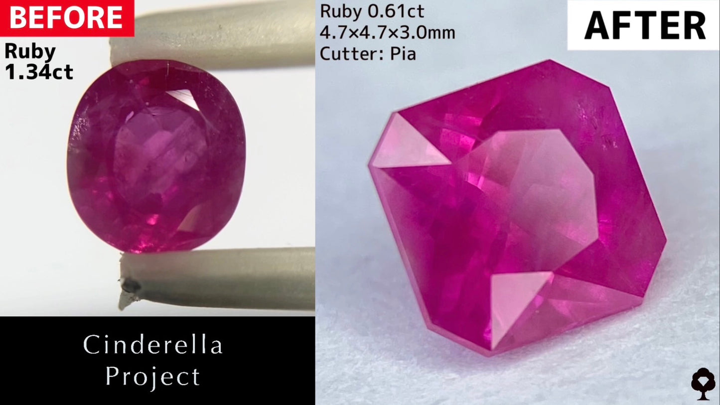 【シンデレラプロジェクト2023.11.3専用ページ】ルビー 0.61ct & サファイア 0.52ct