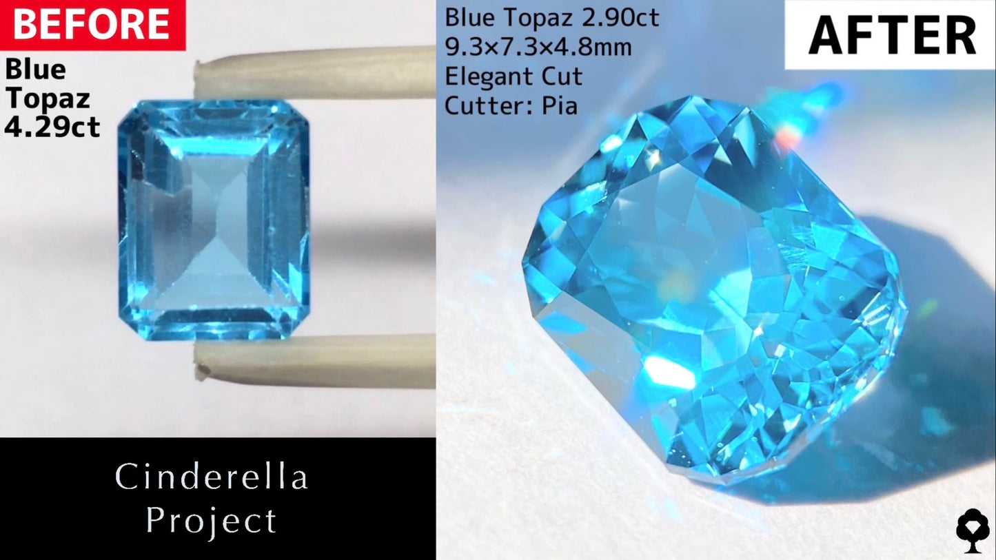 【シンデレラプロジェクト2023.11.3専用ページ】ブルートパーズ 2.35ct/2.90ct & スピネル 0.41ct