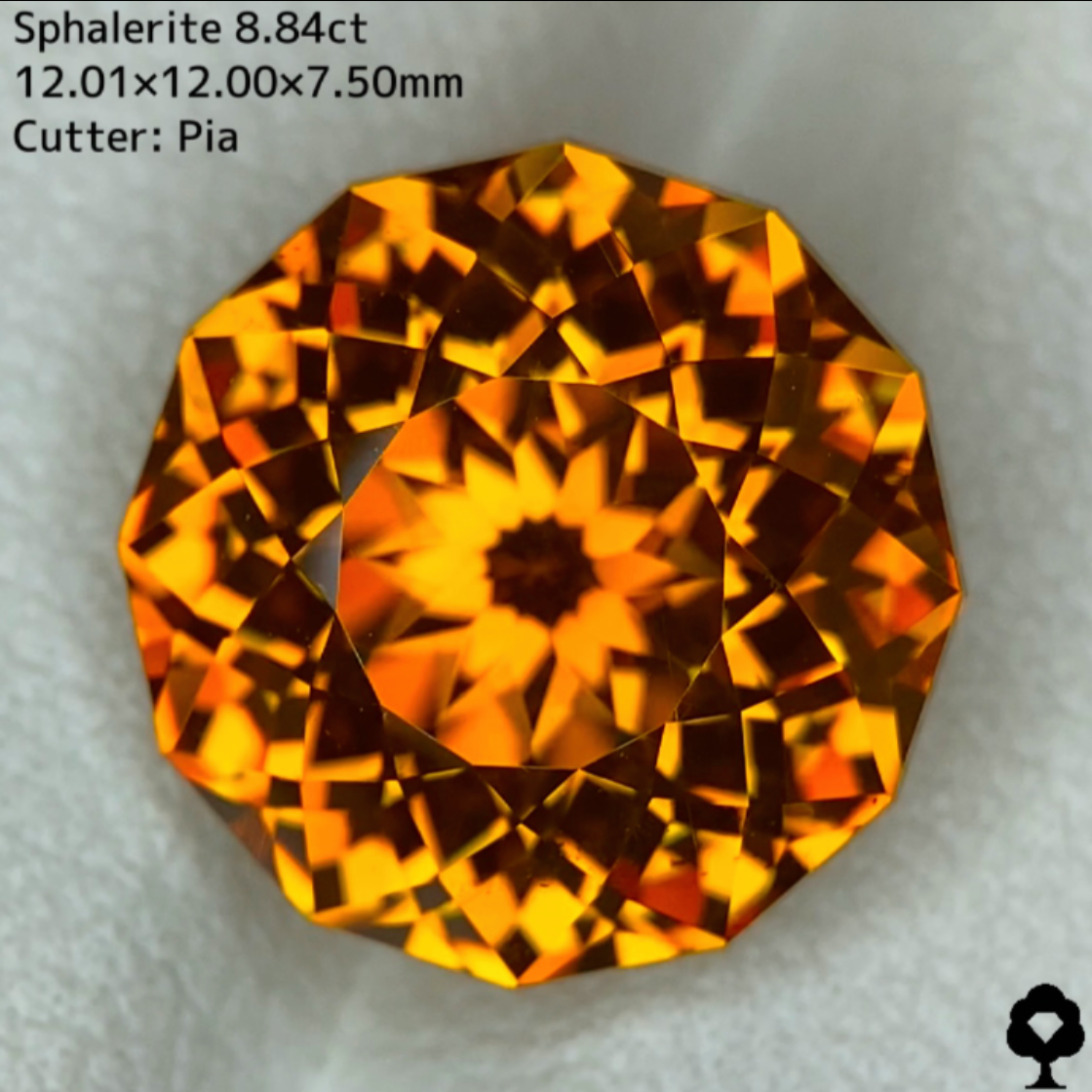 スファレライト8.84ct★大粒だが奇跡的なクラリティに奇跡のような抜群のカットで仕上げられた傑作