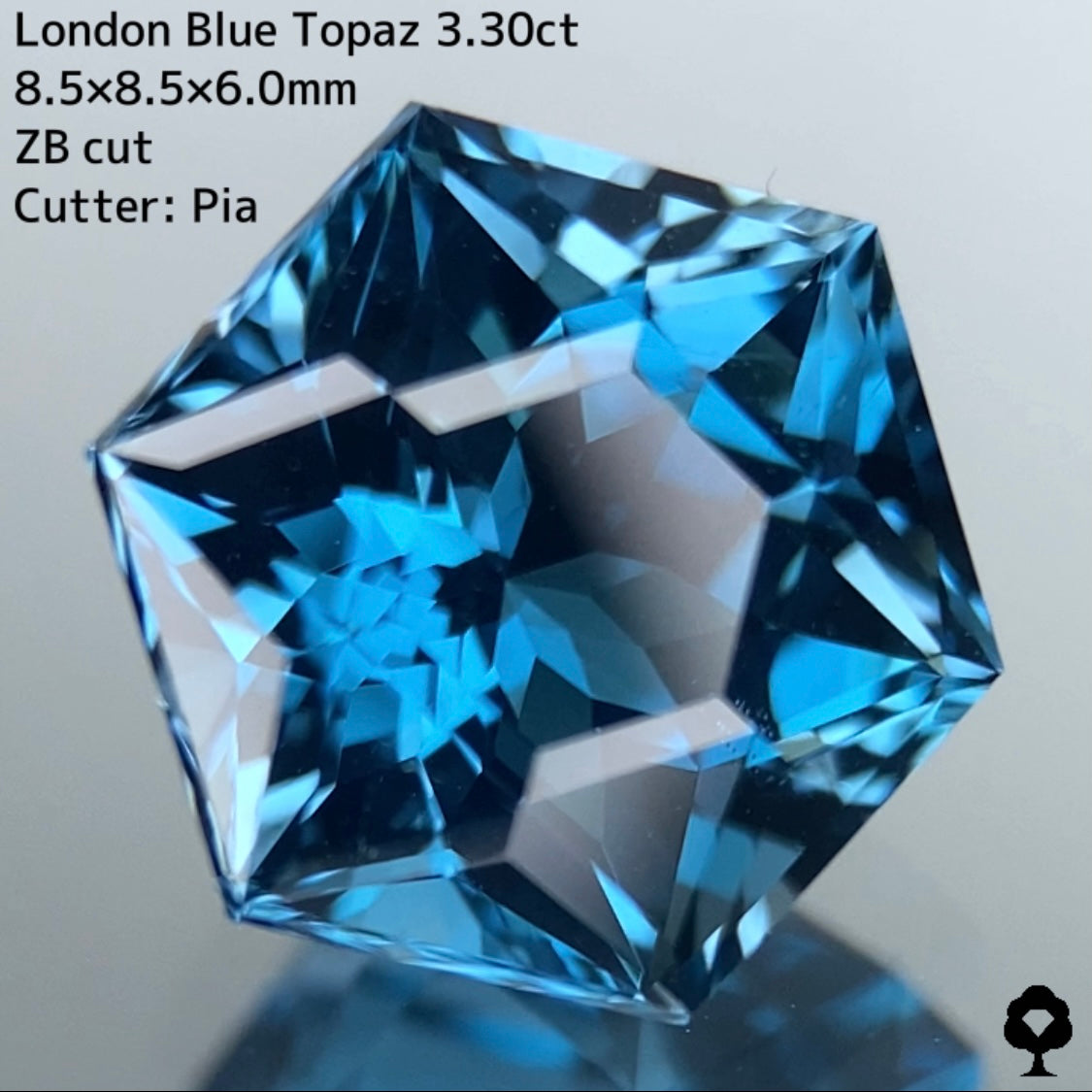 【お客さま専用】ロンドンブルートパーズ 3.30ct ZBカットヘキサゴン★お問合せ特別価格