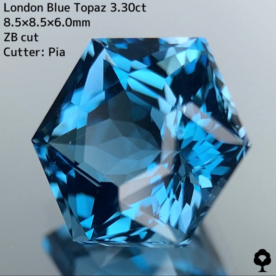 【お客さま専用】ロンドンブルートパーズ 3.30ct ZBカットヘキサゴン★お問合せ特別価格