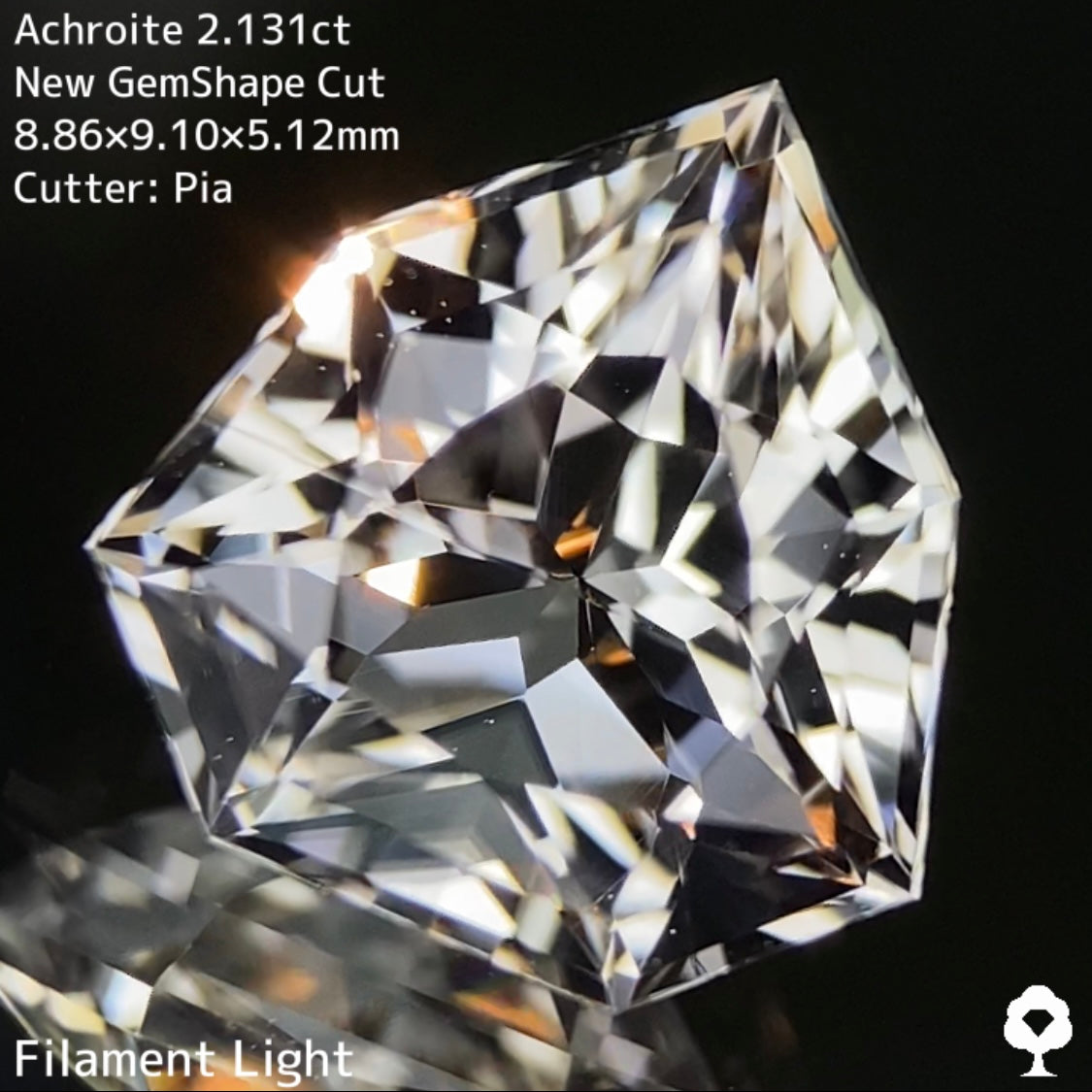 【1ヶ月オークション5/26(金)終了】のり初持ち込み石★アクロアイト2.131ct