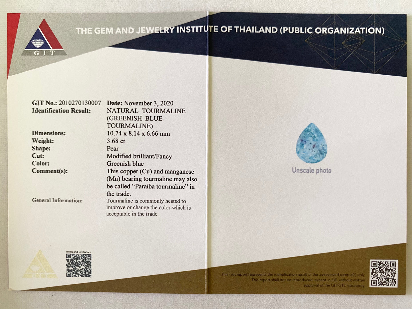 非加熱の証と言われるパープルのエルバイトや針インクル浮かぶ見応え抜群の激レア名品★パライバトルマリン 2.932ct【30ZBご利用可】