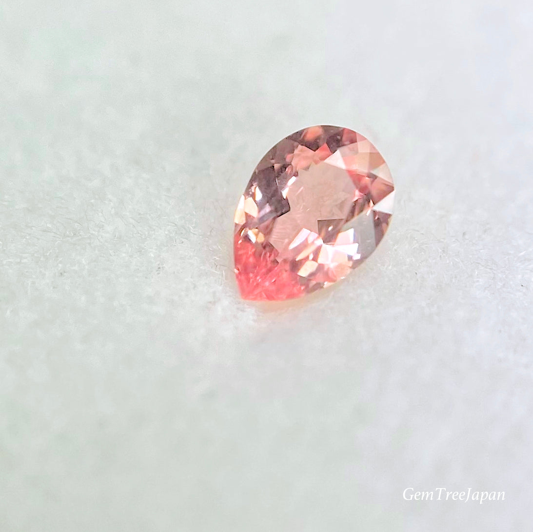バランスの取れた美色🍑本色グループ❷♡非加熱パパラチァサファイア0.072ct✨ピアッちゃん作品