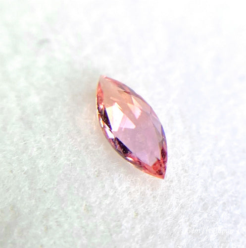ピンクグループ❶♡非加熱パパラチァサファイア0.074ct✨ピアッちゃん作品【9月はサファイア月間】
