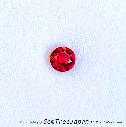 【小粒でも凄いぞ❗️シリーズ】単色「レッド」真っ赤なビルマ産スピネル0.231ct✨11/17お昼Live配信商品⚡️ピアっちゃん作品💎
