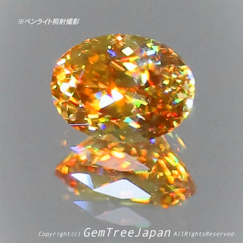夏休み特価➕今日だけ花火割❗️(1/18)マダガスカル産スフェーン0.26ct✨ GemTreeJapan花火大会🎇 ピアっちゃん作品💎