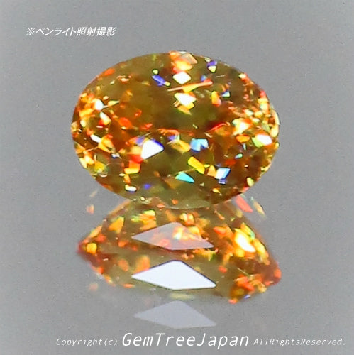 夏休み特価➕今日だけ花火割❗️(1/18)マダガスカル産スフェーン0.26ct✨ GemTreeJapan花火大会🎇 ピアっちゃん作品💎