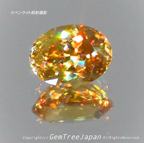 夏休み特価➕今日だけ花火割❗️(1/18)マダガスカル産スフェーン0.26ct✨ GemTreeJapan花火大会🎇 ピアっちゃん作品💎