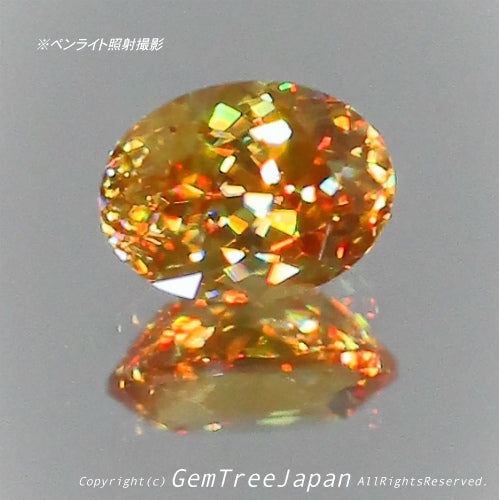 夏休み特価➕今日だけ花火割❗️(1/18)マダガスカル産スフェーン0.26ct✨ GemTreeJapan花火大会🎇 ピアっちゃん作品💎