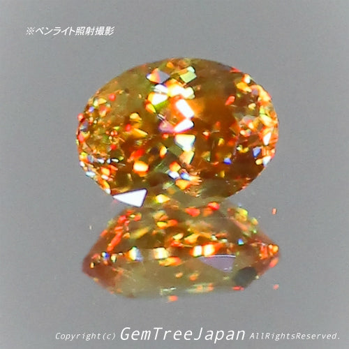 夏休み特価➕今日だけ花火割❗️(1/18)マダガスカル産スフェーン0.26ct✨ GemTreeJapan花火大会🎇 ピアっちゃん作品💎