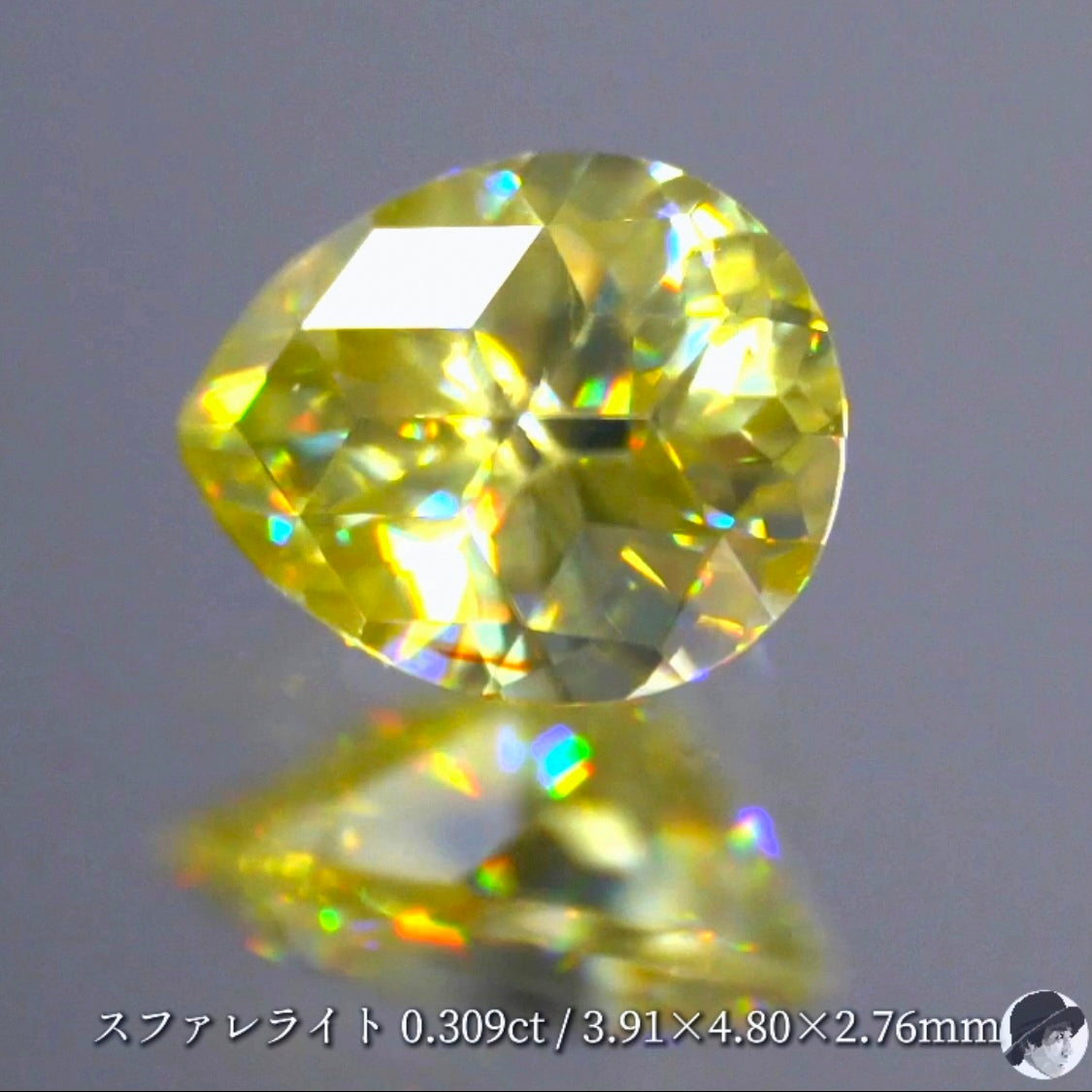 【キューブカット】ついにやってしまいました❗️スファレライト 0.390ct✨ゲオちゃん作品
