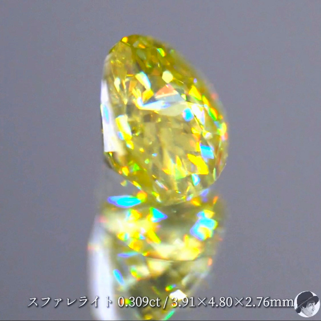 【キューブカット】ついにやってしまいました❗️スファレライト 0.390ct✨ゲオちゃん作品