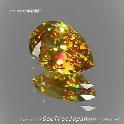 これぞ“GTQスフェーン”💎🌳マダガスカル産0.33ct(1/7)✨ 今夜もGemTreeJapan花火大会🎇 ピアっちゃん作品💎