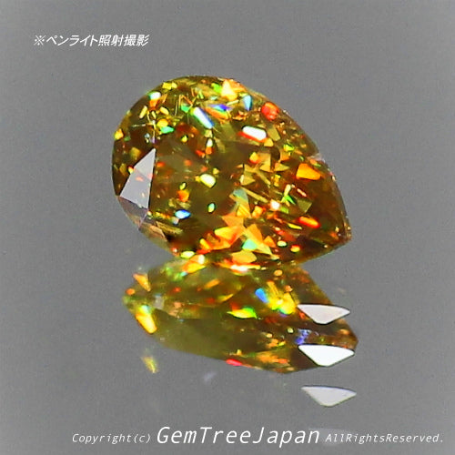 これぞ“GTQスフェーン”💎🌳マダガスカル産0.33ct(1/7)✨ 今夜もGemTreeJapan花火大会🎇 ピアっちゃん作品💎