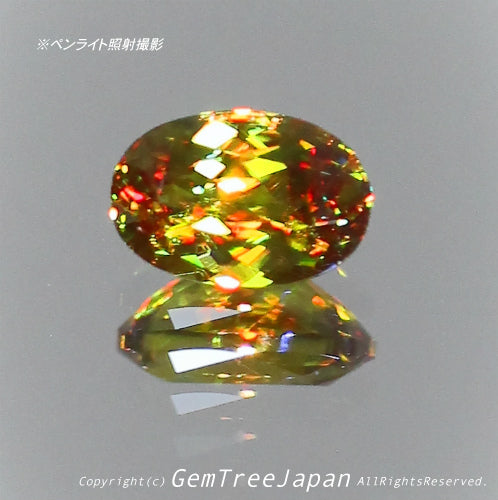 夏休み特価➕今日だけ花火割❗️(2/18)パキスタン産スフェーン0.33ct✨ GemTreeJapan花火大会🎇 ピアっちゃん作品💎