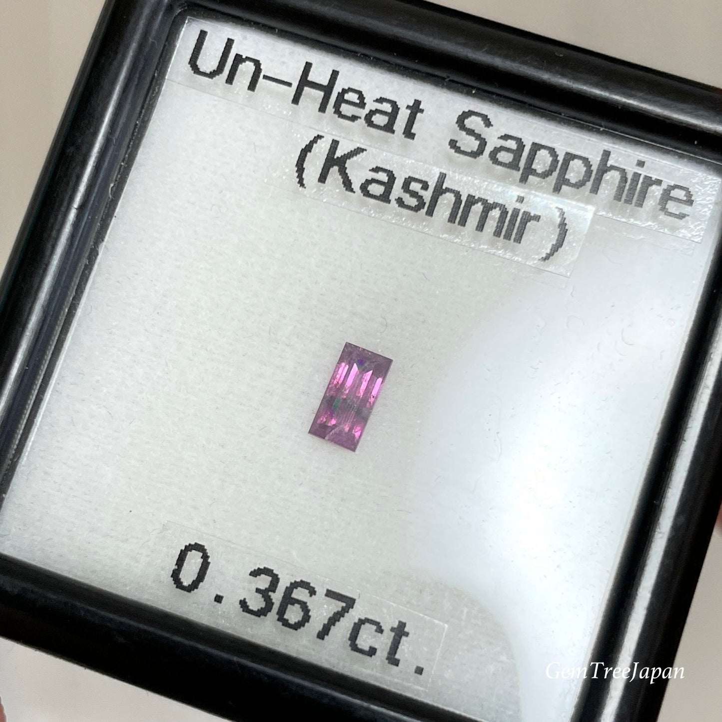 ❤️雰囲気抜群!バゲッド非加熱カシミールサファイア0.367ct✨ピアッちゃん作品💎3つ揃えばRGB❣️GTCから勝手に【HPオークション】💖こちらはクーポンはごめんなさい🙏