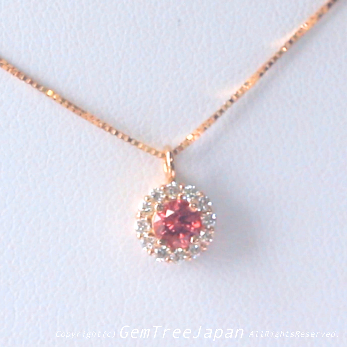 ピンクスピネル0.36ct ピンクゴールドペンダント💎