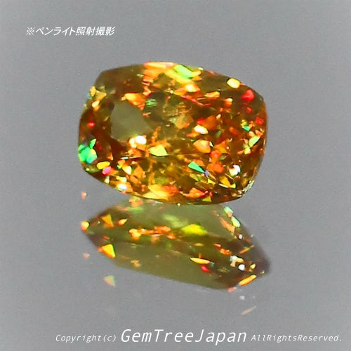 夏休み特価➕今日だけ花火割❗️(5/18)マダガスカル産スフェーン0.42ct✨GemTreeJapan花火大会🎇 ピアっちゃん作品💎