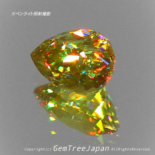 これぞ“GTQスフェーン”💎🌳マダガスカル産0.43ct(2/7)✨ 今夜もGemTreeJapan花火大会🎇 ピアっちゃん作品💎