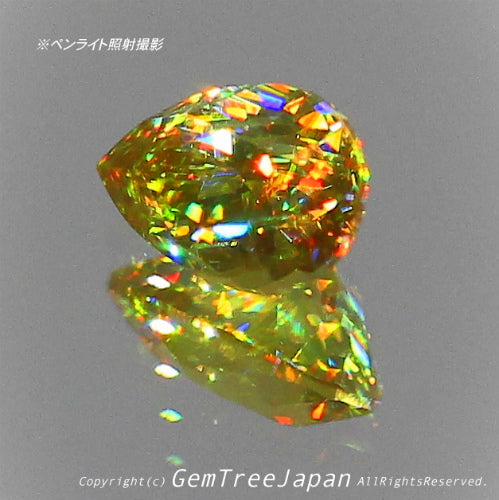 これぞ“GTQスフェーン”💎🌳マダガスカル産0.43ct(2/7)✨ 今夜もGemTreeJapan花火大会🎇 ピアっちゃん作品💎