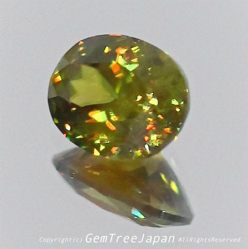夏休み特価➕今日だけ花火割❗️(9/18)パキスタン産スフェーン0.45ct✨GemTreeJapan花火大会🎇 ピアっちゃん作品💎