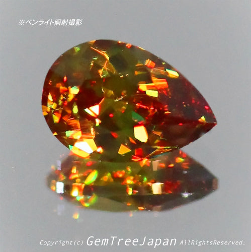 夏休み特価➕今日だけ花火割❗️(11/18)パキスタン産スフェーン0.48ct✨GemTreeJapan花火大会🎇 ピアっちゃん作品💎