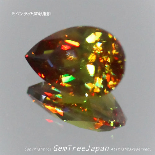 夏休み特価➕今日だけ花火割❗️(11/18)パキスタン産スフェーン0.48ct✨GemTreeJapan花火大会🎇 ピアっちゃん作品💎