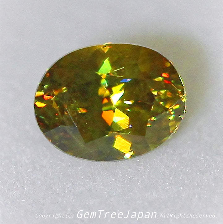 【ヤバい❗️シリーズ】チカチカファイヤー🔥マダガスカル産スフェーン0.55ct✨11/17夜Live配信商品⚡️ピアっちゃん作品💎