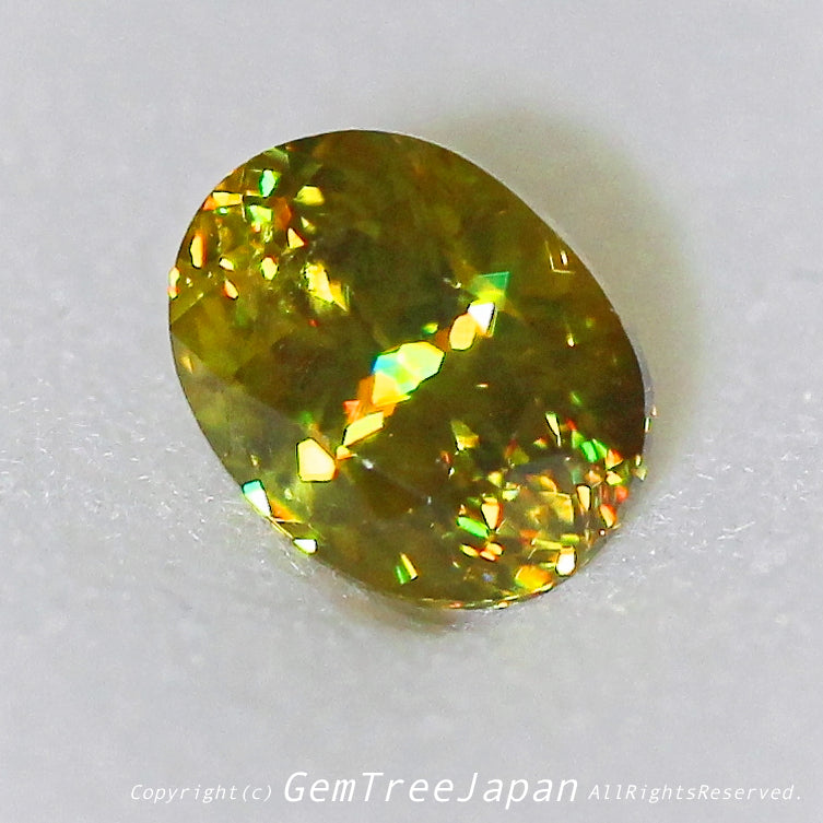 【ヤバい❗️シリーズ】チカチカファイヤー🔥マダガスカル産スフェーン0.55ct✨11/17夜Live配信商品⚡️ピアっちゃん作品💎