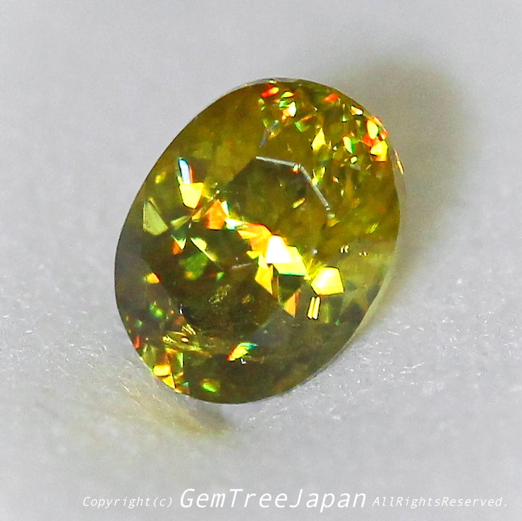 【ヤバい❗️シリーズ】チカチカファイヤー🔥マダガスカル産スフェーン0.55ct✨11/17夜Live配信商品⚡️ピアっちゃん作品💎
