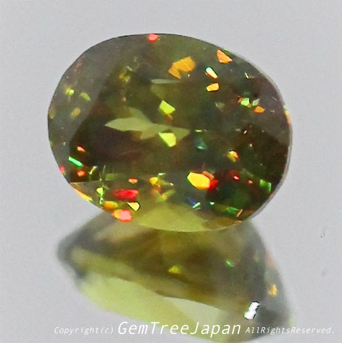 夏休み特価➕今日だけ花火割❗️(13/18)パキスタン産スフェーン0.56ct✨GemTreeJapan花火大会🎇 ピアっちゃん作品💎
