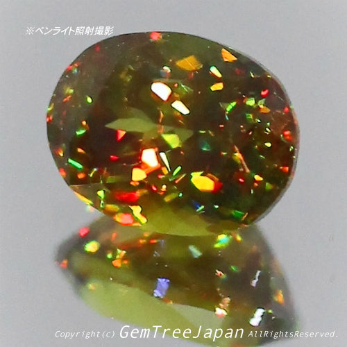 夏休み特価➕今日だけ花火割❗️(13/18)パキスタン産スフェーン0.56ct✨GemTreeJapan花火大会🎇 ピアっちゃん作品💎