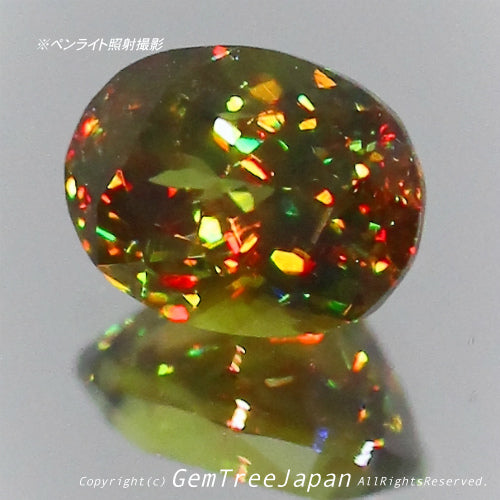 夏休み特価➕今日だけ花火割❗️(13/18)パキスタン産スフェーン0.56ct✨GemTreeJapan花火大会🎇 ピアっちゃん作品💎