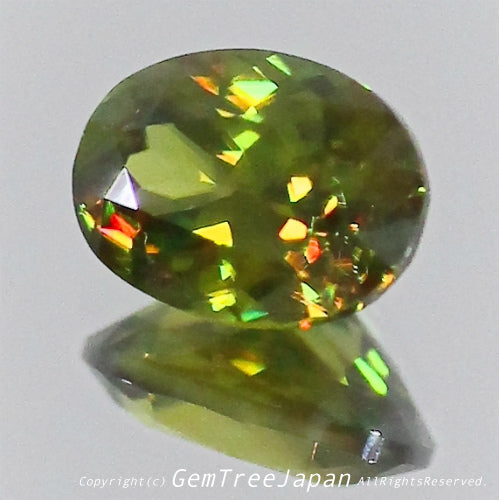 夏休み特価➕今日だけ花火割❗️(14/18)パキスタン産スフェーン0.56ct✨GemTreeJapan花火大会🎇 ピアっちゃん作品💎