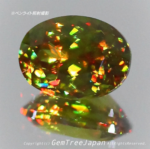 夏休み特価➕今日だけ花火割❗️(14/18)パキスタン産スフェーン0.56ct✨GemTreeJapan花火大会🎇 ピアっちゃん作品💎