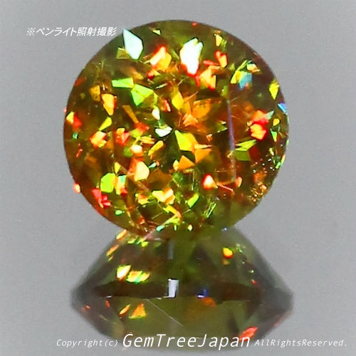 夏休み特価➕今日だけ花火割❗️(16/18)パキスタン産スフェーン0.59ct✨GemTreeJapan花火大会🎇 ピアっちゃん作品💎