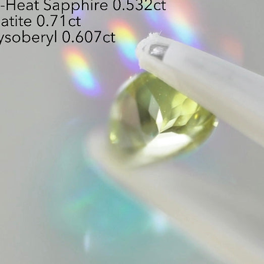雰囲気抜群👍ネオンクリソベリル0.607ct✨ピアッちゃん作品💎6/19LIVE配信「朝からLIVE三昧DAY第4部」より
