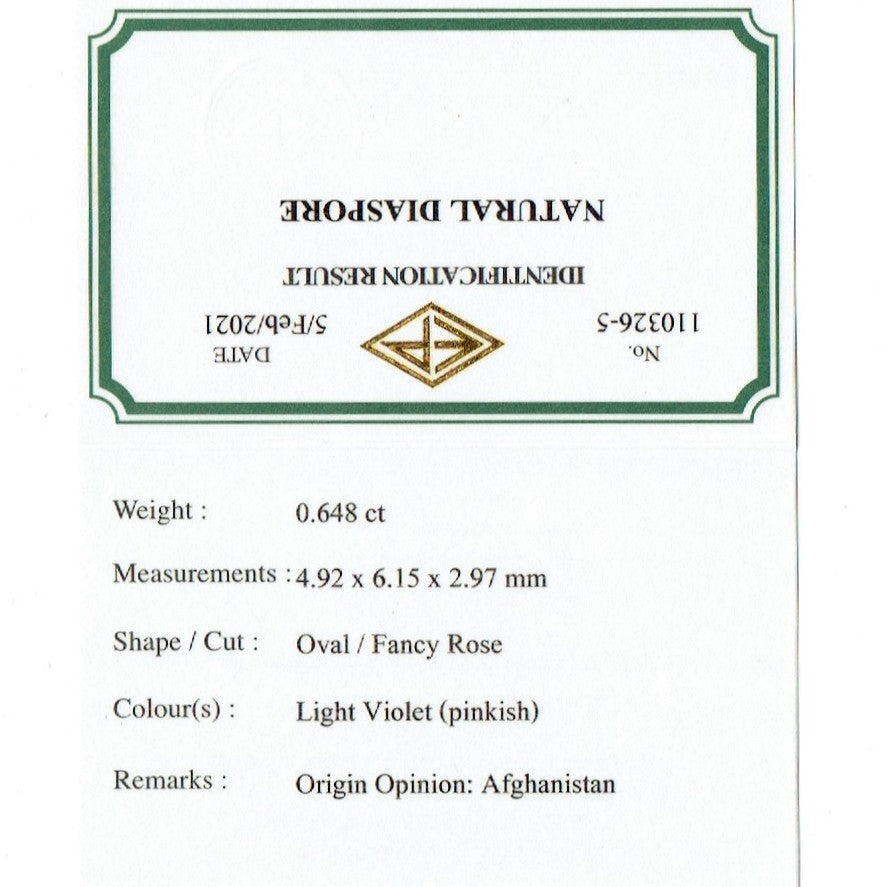 カラフルファイアーをちりばめたキラキラのガラス光沢✨パープルピンクダイアスポア0.648ct★ピアッちゃん作品