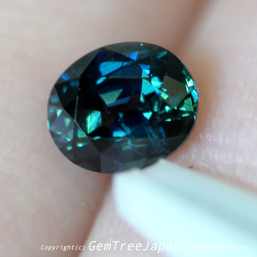 【SOLD OUT】超美色グリニッシュブルー✨非加熱サファイア0.651ct💎ピアッちゃん作品【お問合せ一番乗り特価】