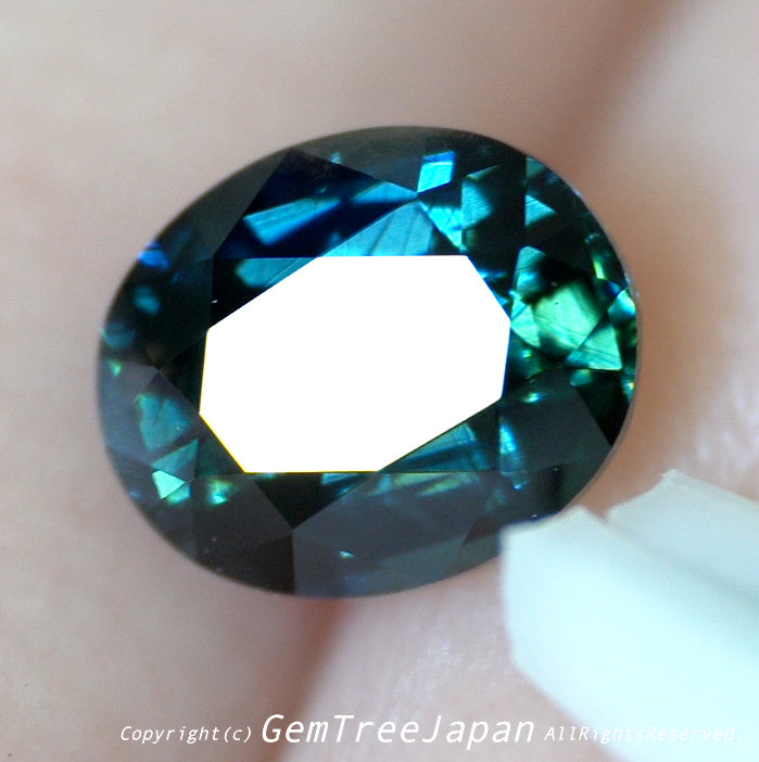 【SOLD OUT】超美色グリニッシュブルー✨非加熱サファイア0.651ct💎ピアッちゃん作品【お問合せ一番乗り特価】