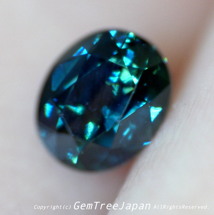 【SOLD OUT】超美色グリニッシュブルー✨非加熱サファイア0.651ct💎ピアッちゃん作品【お問合せ一番乗り特価】