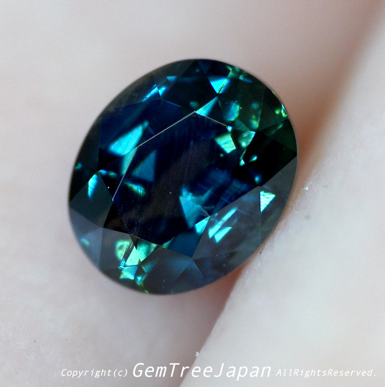 【SOLD OUT】超美色グリニッシュブルー✨非加熱サファイア0.651ct💎ピアッちゃん作品【お問合せ一番乗り特価】